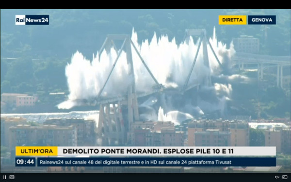  Le pont de Gênes a été dynamité ce matin